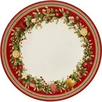Winter Bakery Delight Teller f&uuml;r Mittagsgerichte 27 cm rot
