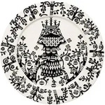 Taika Flacher Teller 27 cm schwarz