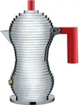 Pulcina Kaffeekocher 70 ml mit rotem Griff