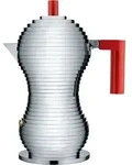 Pulcina Kaffeekocher 150 ml mit rotem Griff