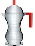 Pulcina Kaffeekocher 300 ml mit rotem Griff