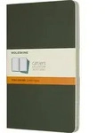 Moleskine Cahier Linierte Notizb&uuml;cher L Waldgr&uuml;n 3 St.