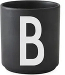 Aj Becher Buchstabe B schwarz aus Porzellan