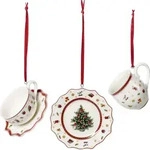 Toy's Delight Tablewareset Christbaumschmuck wei&szlig; 3 St.