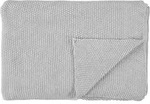Nordic Knit Decke 130 x 170 cm silberfarben aus Bio-Baumwolle