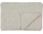 Nordic Knit Decke 130 x 170 cm beige aus Bio-Baumwolle