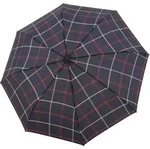 Carbonsteel Magic Regenschirm, kariert, marineblau