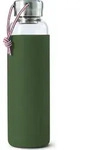 Black+Blum Wasserflasche 0,6 l olivenfarben aus Glas