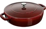 Staub Pfanne 24 cm tief Grenadine mit zwei Griffen und einem Deckel