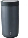 To-Go Click Thermobecher 200 ml Blau metallisch aus doppelschichtigem Stahl