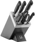 Four Star Selbstsch&auml;rfender Block mit 5 Messern und Scheren grau
