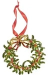 Winter Collage Accessoires Christbaumschmuck Kranz