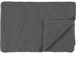 Nordic Knit Decke 130 x 170 cm steinern aus Bio-Baumwolle