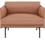 Outline Refine Leather Cognac Sessel