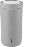 To-Go Click Thermobecher 200 ml matt hellgrau aus doppelschichtigem Stahl