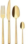 Rock Besteck-Set goldfarben 24 El.
