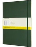 Moleskine Classic Kariertes Notizbuch XL 192 Seiten Waldgr&uuml;n harter Einband