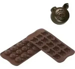 Scg35 Choco Pigs Form f&uuml;r Schoko-Pralinen Silikon