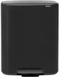 Bo Pedal Bin M&uuml;lleimer 60 l schwarz matt