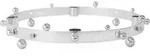 Pearl Adventsleuchter 33 cm, silber