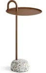 Bowler Beistelltisch 36 cm braun mit Granitbasis