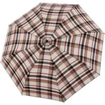 Carbonsteel Magic Taschenschirm beige, kariert