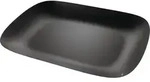 Double Tablett rechteckig schwarz