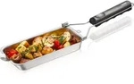 Gefu BBQ Grillschale tief mit Griff und Schaber