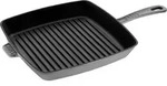 Staub Grillpfanne 30 cm quadratisch graphitfarbig aus Gusseisen