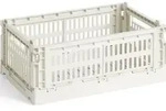 Hay Colour Crate Aufbewahrungskorb S ged&auml;mpftes Wei&szlig;