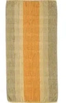 Cashmere Handtuch 50 x 100 cm gestreift hell-orange