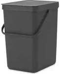 Sort & Go Korb zur Abfalltrennung 25 l grau