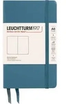 Leuchtturm 1917 Notizbuch A6, 187 Seiten, liniert, steingrau, 80 g/m2