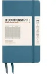 Leuchtturm 1917 Notizbuch A6, kariert, Hardcover, 187 Seiten, blaugrau, 80 g/m2