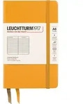 Leuchtturm 1917 Notizbuch A6, liniert, Hardcover, 187 Seiten, orange, 80 g/m2