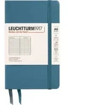 Leuchtturm 1917 Notizbuch A6, liniert, Hardcover, 187 Seiten, blaugrau, 80 g/m2