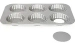 Silver-Top Forme f&uuml;r 6 Tartelettes