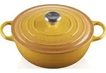 La Marmite Signature Topf 26 cm Sonnengelb mit sandfarbenem Innerem
