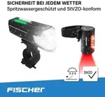 FISCHER Akku-USB-LED Beleuchtungsset 80 Lux inkl. R&uuml;cklicht Twin Bodenbeleuchtung