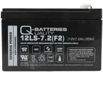 Q-Batteries 12LS-7.2 F2 | 12V 7,2Ah Blei-Vlies-Akku / AGM VRLA mit VdS G112070