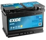 Exide EK720 Start-Stop AGM 12V 72Ah 760A Autobatterie