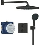 GROHE Precision Thermostat Duschsystem inklusive Unterputzk&ouml;rper Schwarz Matt