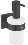 GROHE Seifenspender Start Cube Schwarz Matt Metall, Glas 410982430
