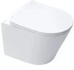 SAT Infinitio H&auml;nge-WC mit Softclose-Sitz wei&szlig; matt senkrechter Abgang