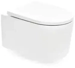 SAT H&auml;nge-WC mit Softclose-Sitz wei&szlig; mit Wirbelsp&uuml;lung SAT72010RTORP