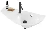 Ravak Waschbecken Avocado 85x45 cm, Armaturenloch links XJ1L1100000