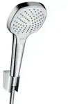 Hansgrohe Croma Select Duschkopf mit Schlauch Wei&szlig;/Chrom 26425400