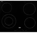 Beko HIC64401, Beko Glaskeramik-Kochfeld schwarz HIC64401 58 cm x 3,7 cm