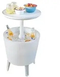 Keter Illuminated Cool Bar K&uuml;hltisch Wei&szlig; Kunststoff 30L 231366