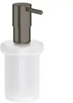 GROHE Seifenspender Essentials Geb&uuml;rstetes Hard Graphite Metall, Glas G40394AL1